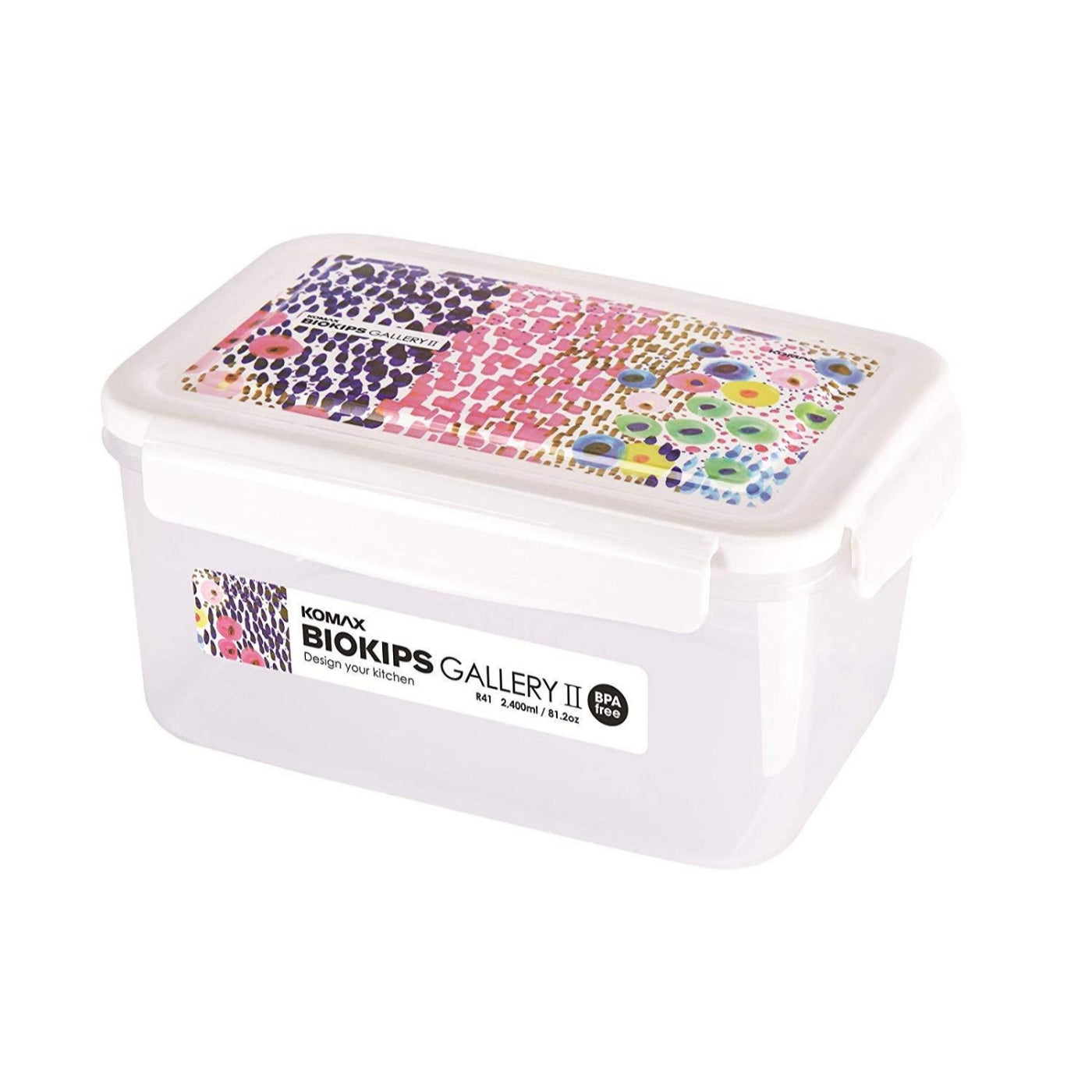 KOMAX Biokips Food Grade Plastic Container | BPA Free | R41 (2.4Lt)